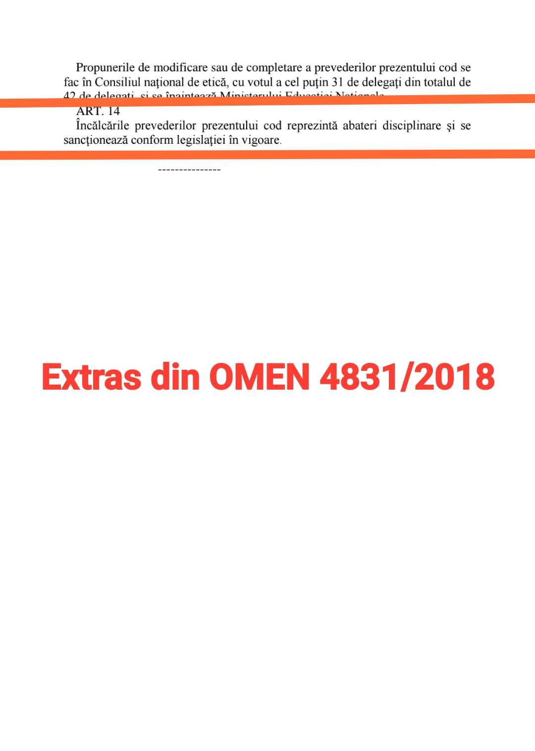 extras omen 4831/2018